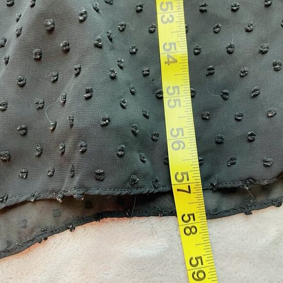 Altuzarra x Target Goth Maxi Dress Womens 4 Black Swiss Dot Sequin Detail Slit - Picture 10 of 11